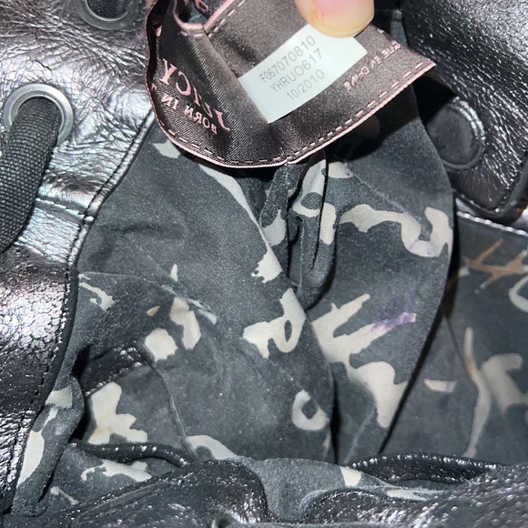 Vintage Black Juicy Couture Purse Daydreamer Tote Bag Velour Y2K Preloved - Picture 6 of 9